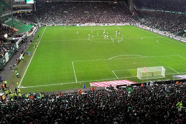 Le stade Geoffroy Guichard à Saint-Etienne